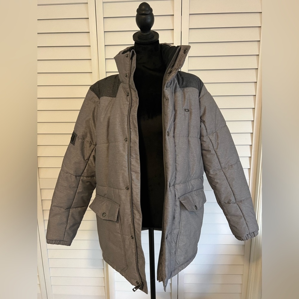Oakley Size Medium Mens Full Zip Insulated Gray Winter Jacket